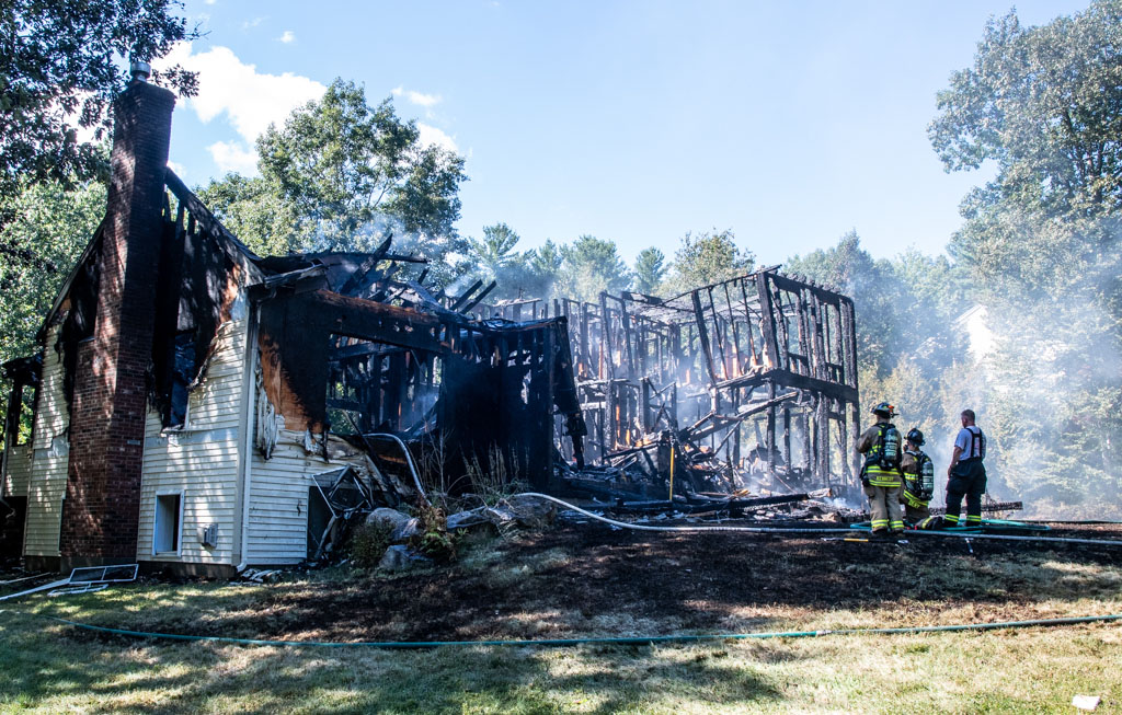 ‘Absolutely nothing left’ of Brookline home following massive Wednesday